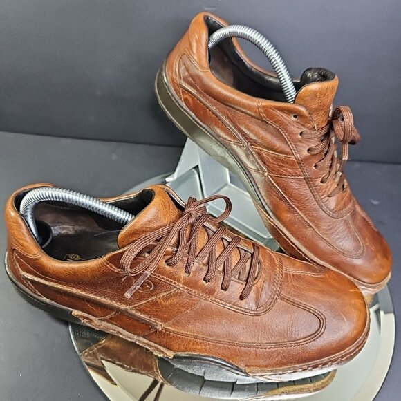 Rockport ITravel Men’s Casual Shoes Size 9.5 Brown Leather Lace Up Nice Pair - Picture 2 of 14